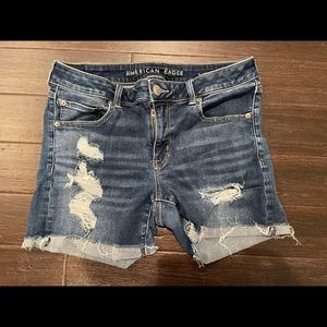 American Eagle Mid-Rise Jean Shorts, Size 12